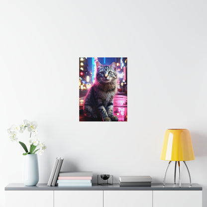 TNVR Cat in the City Premium Matte Vertical Posters