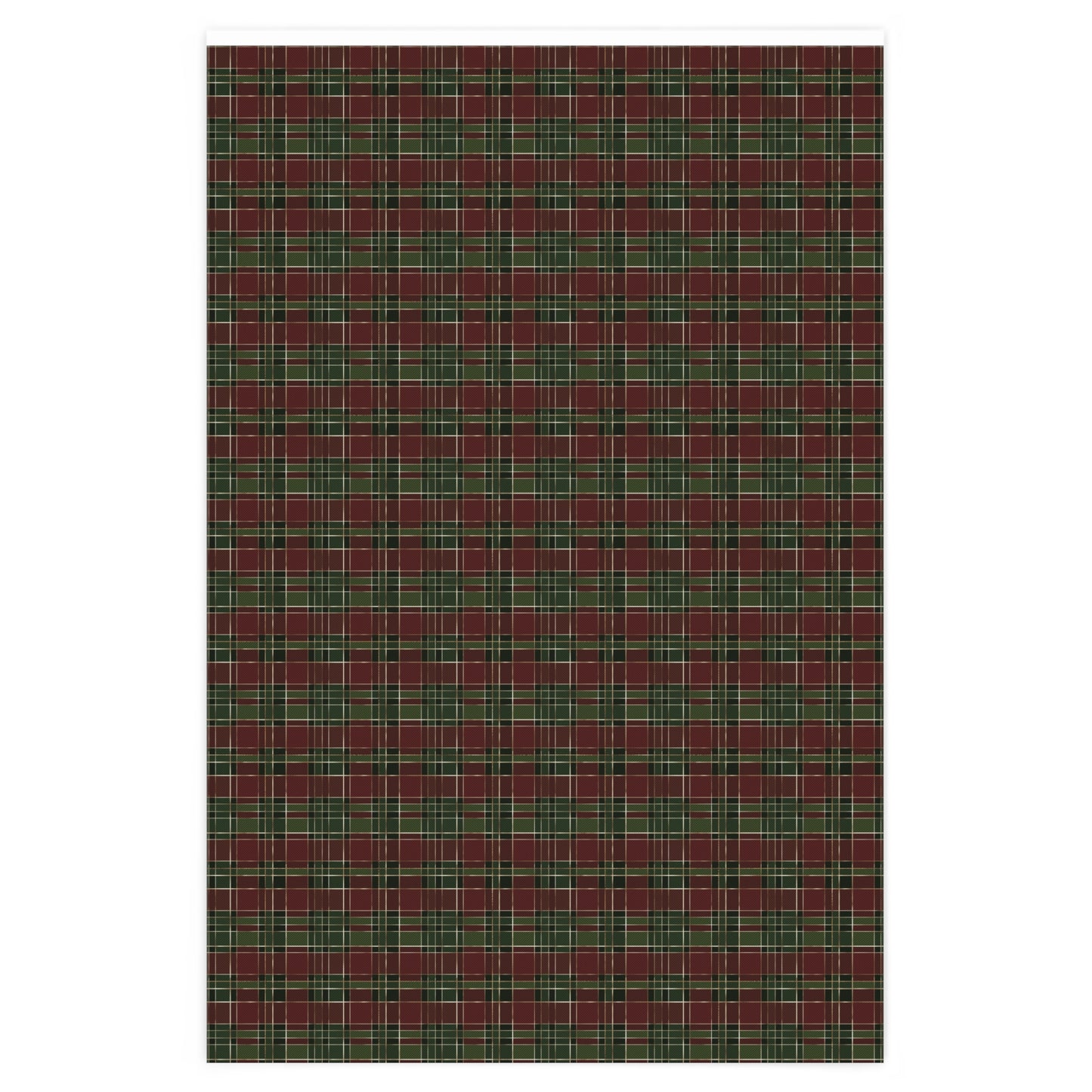 Cozy Christmas Red & Green Plaid Wrapping Paper