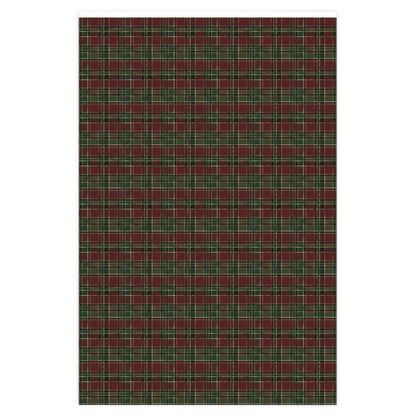 Cozy Christmas Red & Green Plaid Wrapping Paper