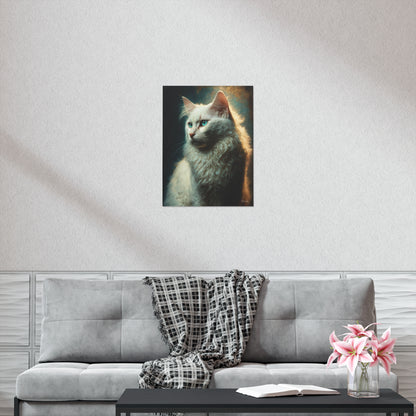 Turkish Angora Cat Premium Matte Vertical Posters