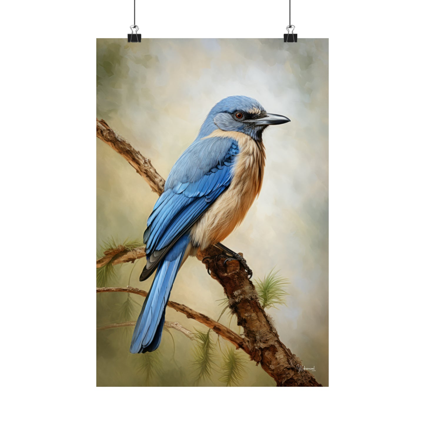 Scrub Jay Premium Matte Vertical Posters