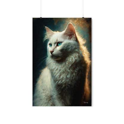 Turkish Angora Cat Premium Matte Vertical Posters