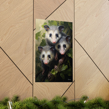 Possum Family Premium Matte Vertical Posters