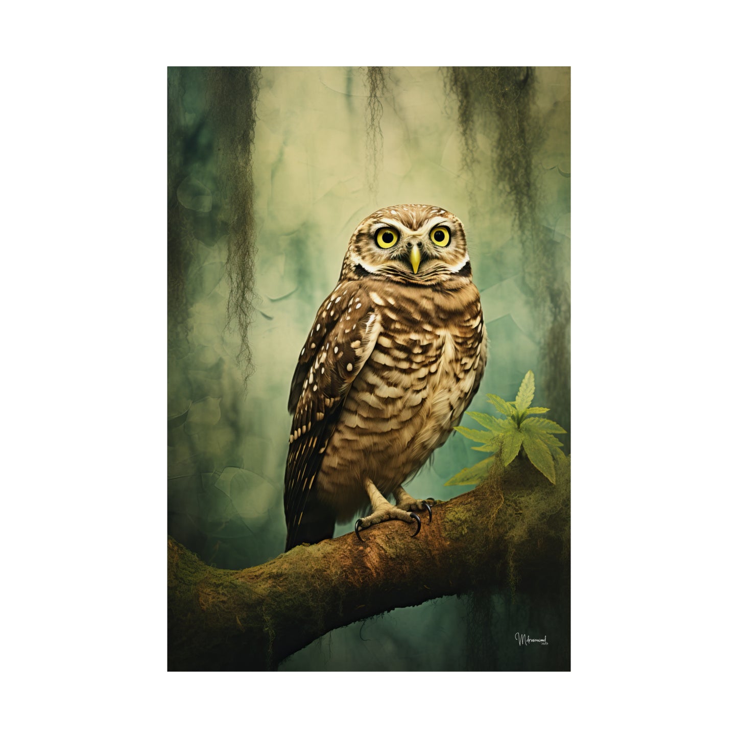 Burrowing Owl Premium Matte Vertical Posters