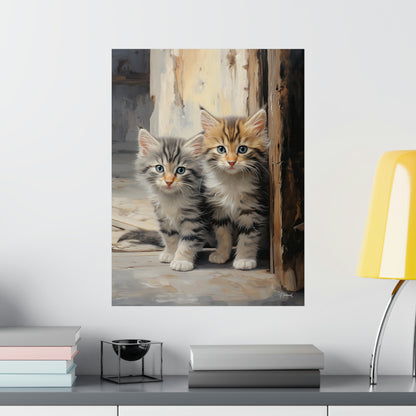 Street Kittens Premium Matte Vertical Posters