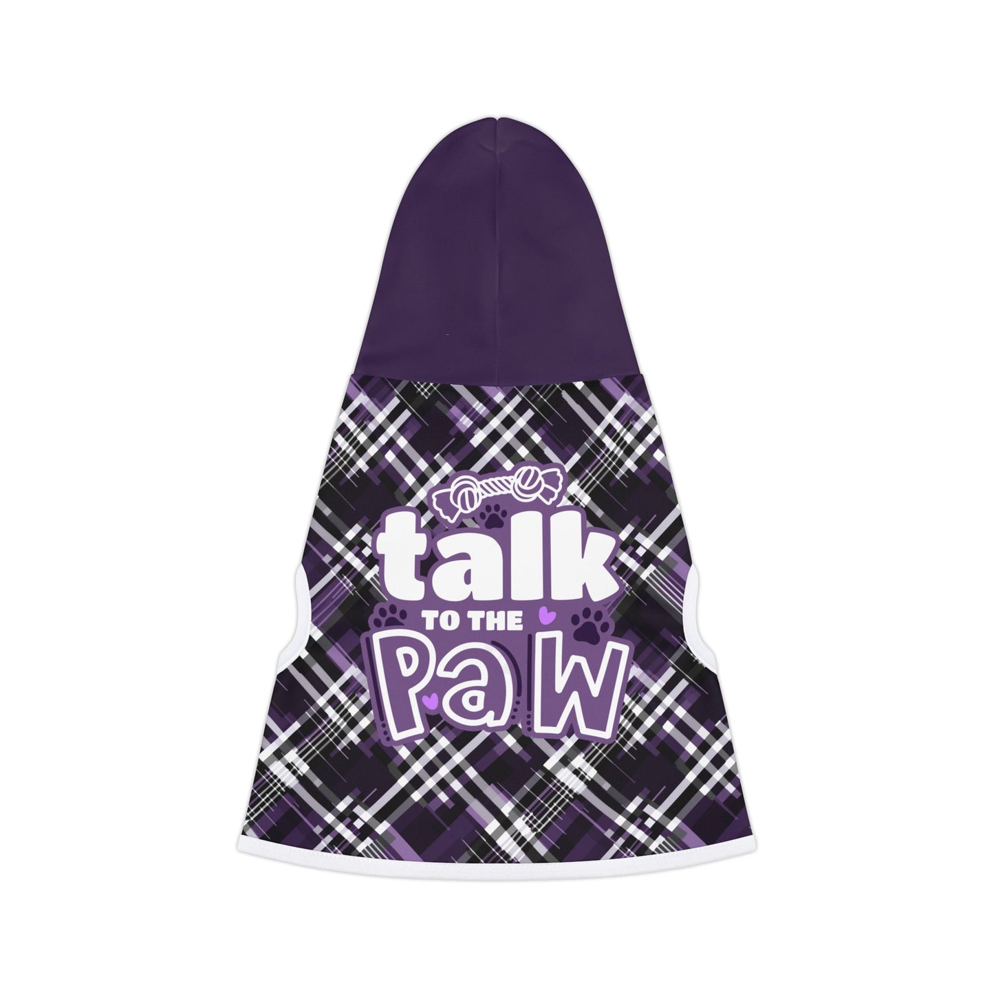 Sassy Pet's Talk to the Paw Pet Hoodie - Stylish Warmth for Fashionable Pets