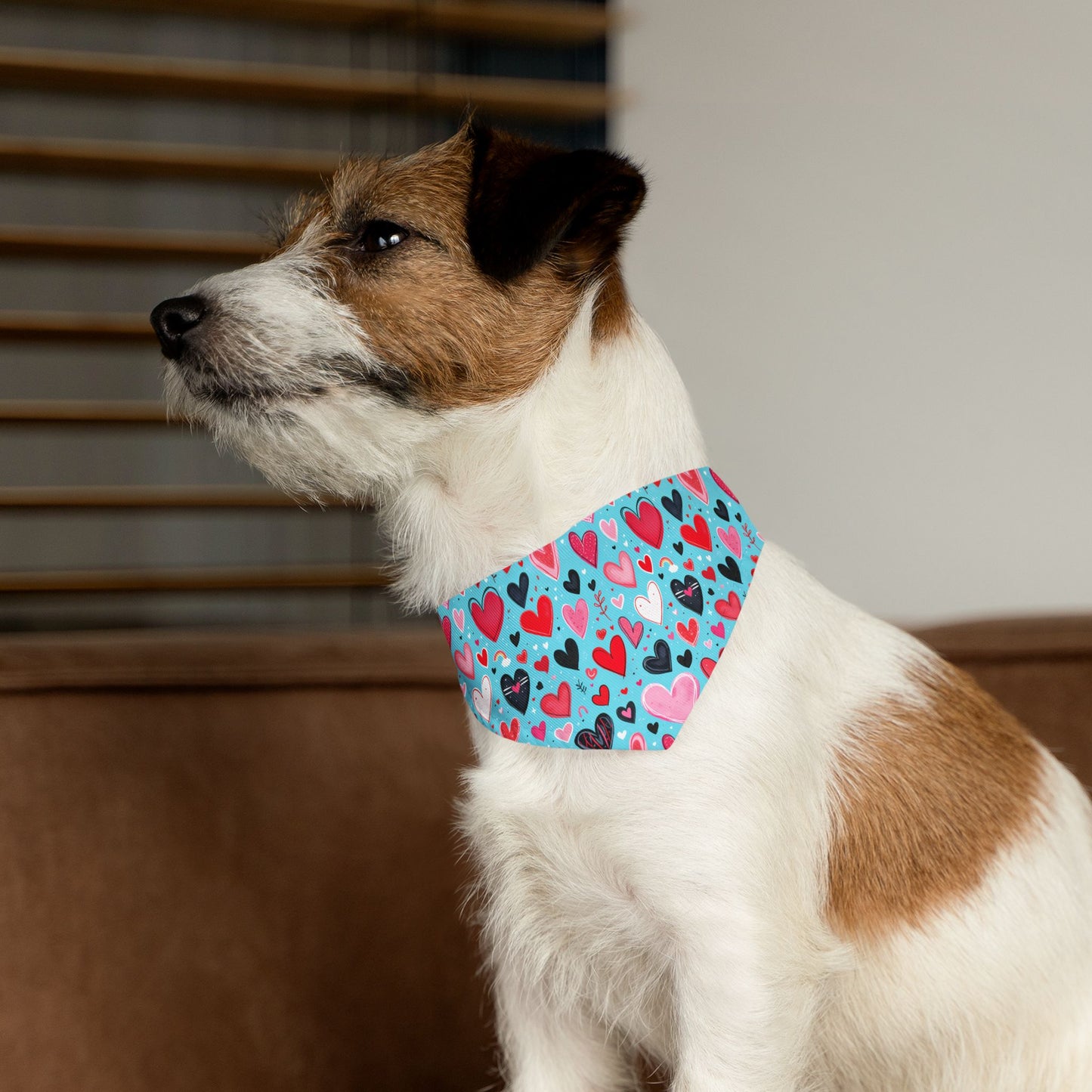 Sassy Pet's Bandana Collar - Loving Hearts
