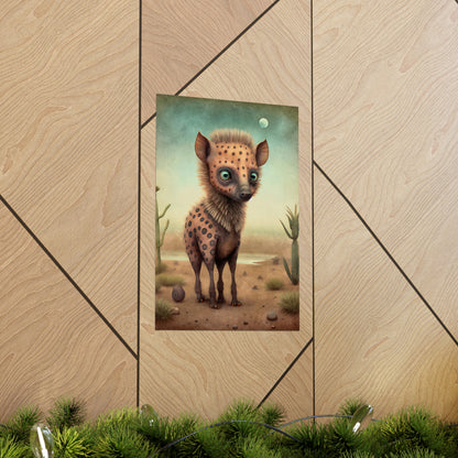 Safari Kids Collection- Hyena Premium Matte Vertical Posters