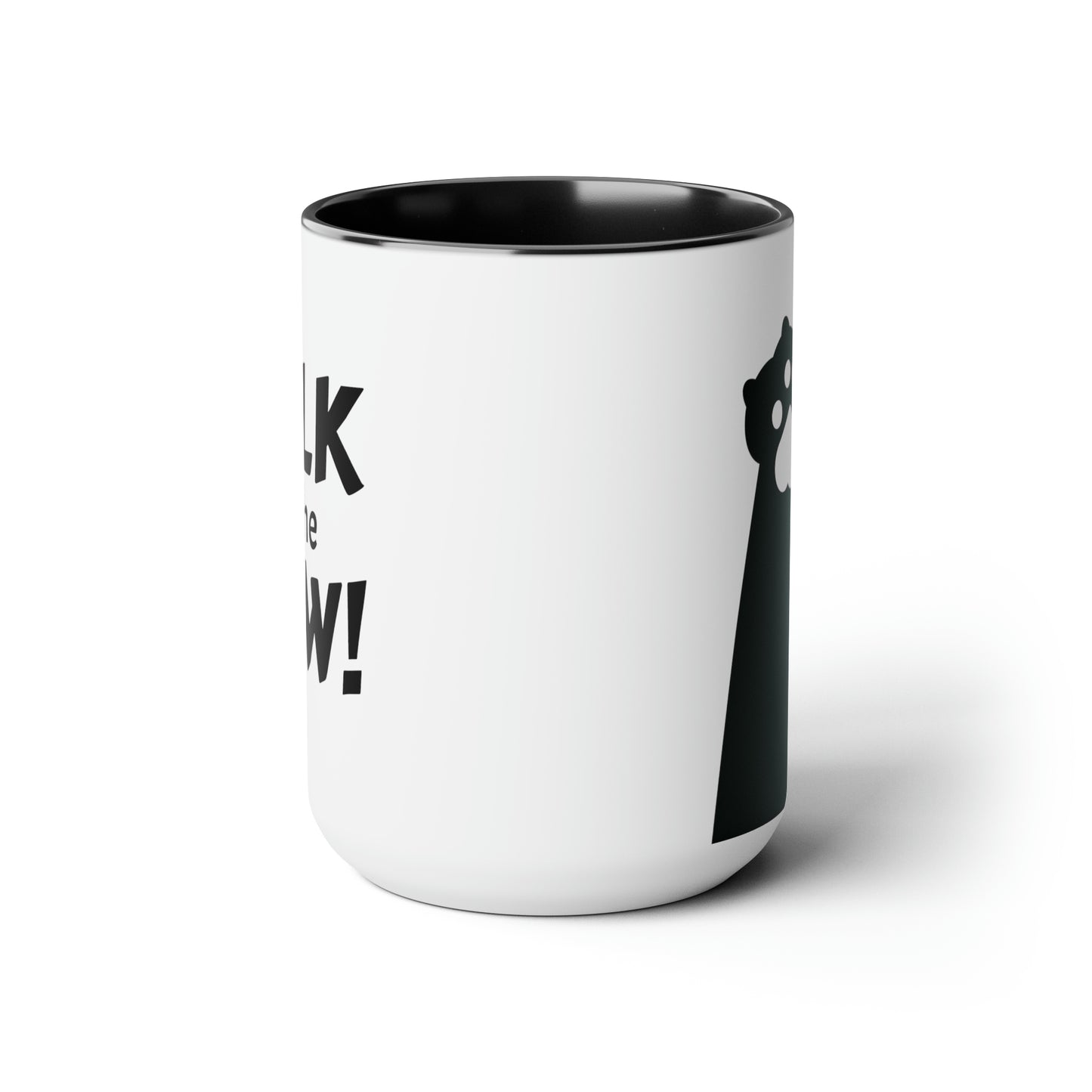 Talk to the Paw! Two-Tone Coffee Mugs, 15oz