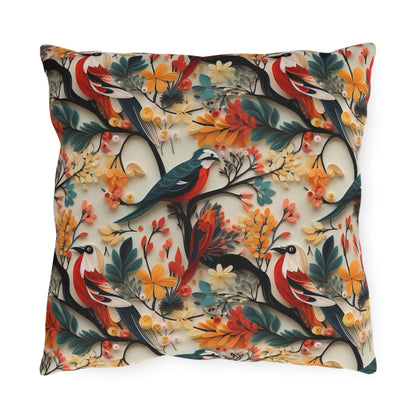 Floral & Birds Outdoor Pillows