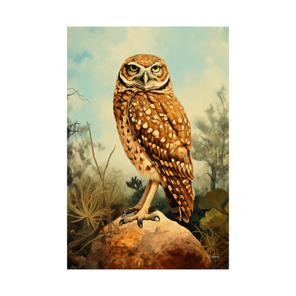 Burrowing Owl Premium Matte Vertical Posters