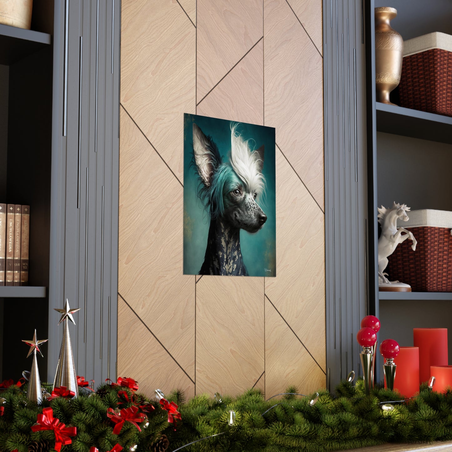 Chinese Crested Dog Premium Matte Vertical Posters