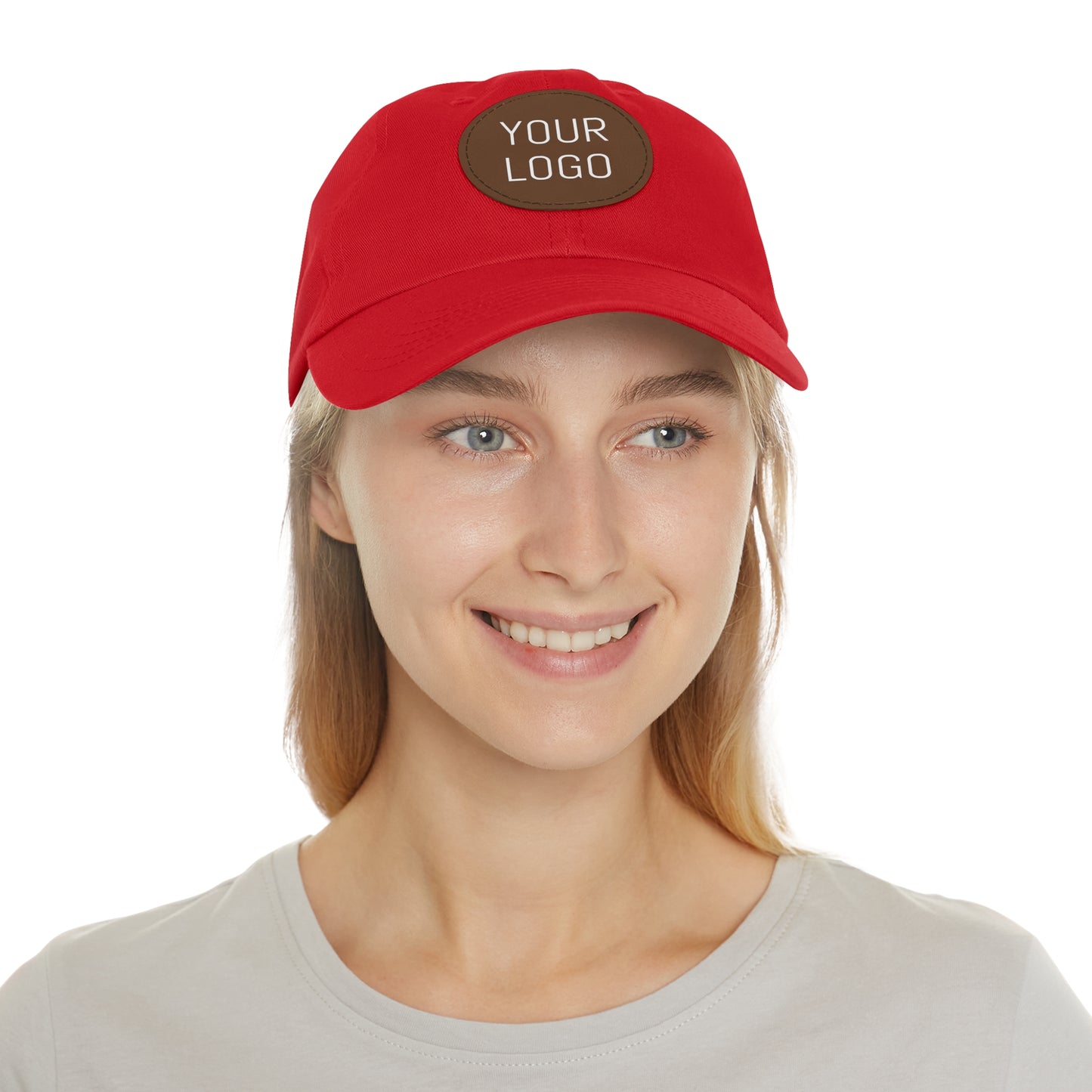 Dad Hat with Leather Patch Personalized for Events & Promotions