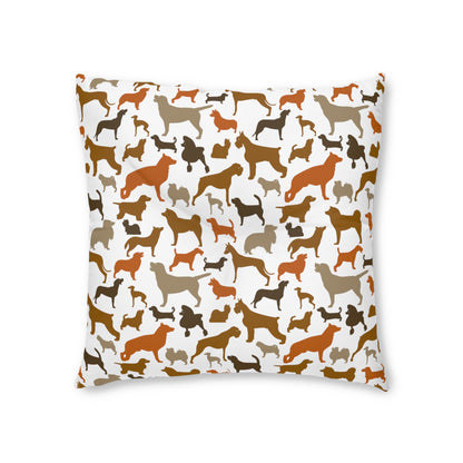 Sassy Pet's I Love Dogs! Tufted Floor Pillow, Square