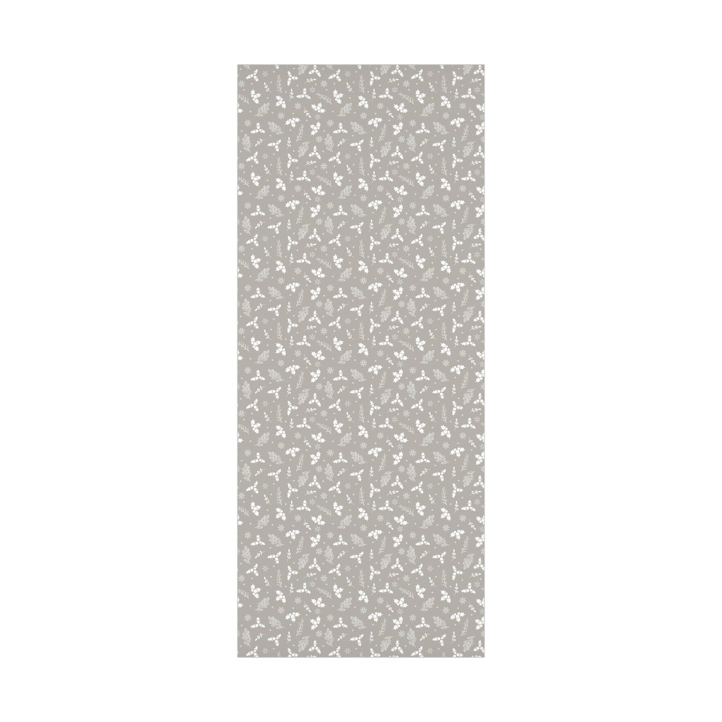 Silver Holly Gift Wrap Papers