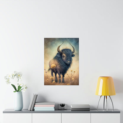 Safari Kids Collection- Buffalo Premium Matte Vertical Posters