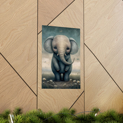 Safari Kids Collection- Elephant Premium Matte Vertical Posters