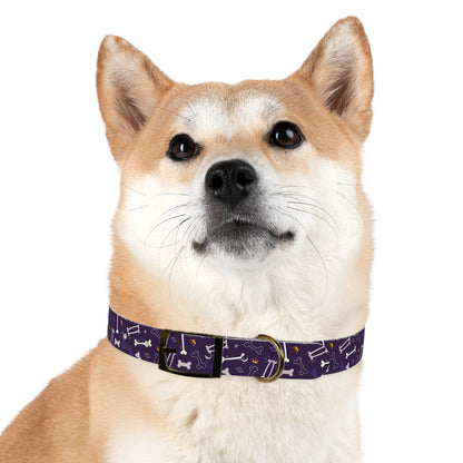 Sassy Pet's Purple Bones Collar