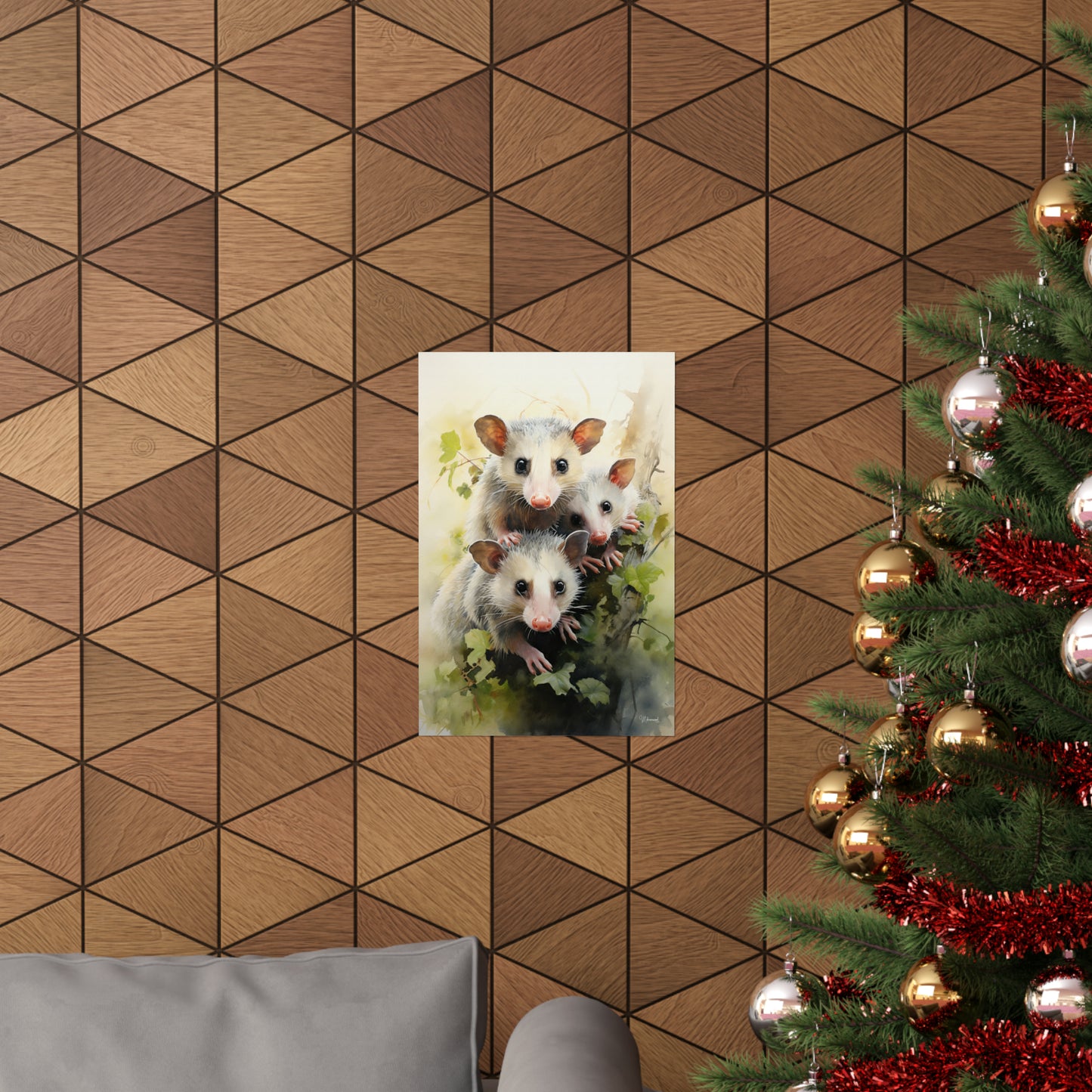 Possum Family Premium Matte Vertical Posters