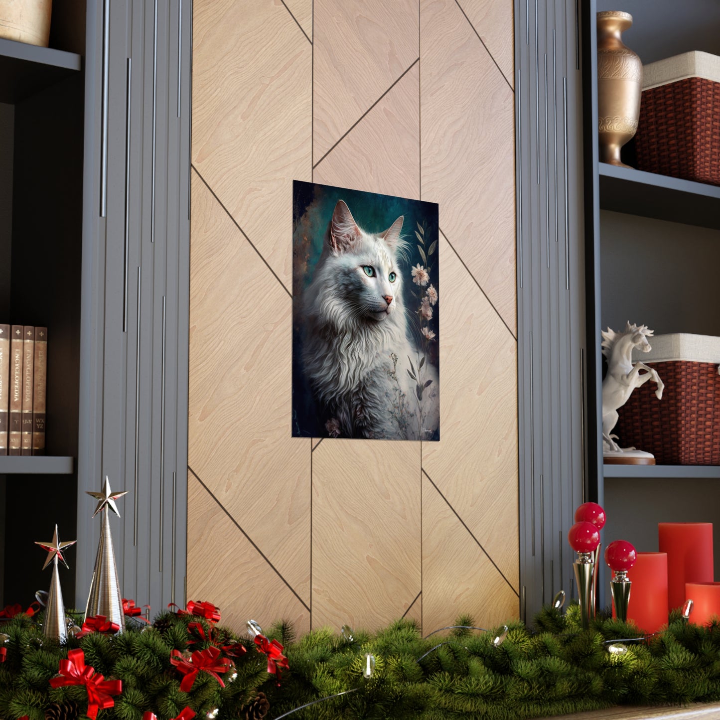 Turkish Angora Cat Premium Matte Vertical Posters