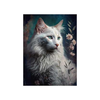 Turkish Angora Cat Premium Matte Vertical Posters