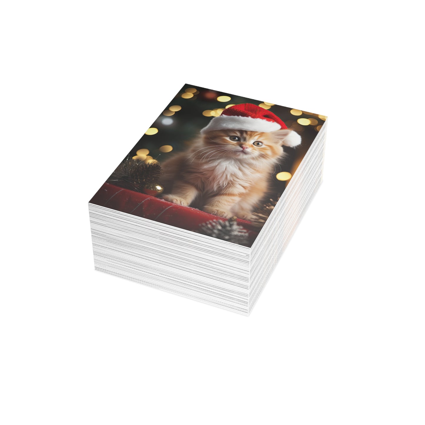 Santa's Here Christmas Greeting Cards (1, 10, 30, and 50pcs)