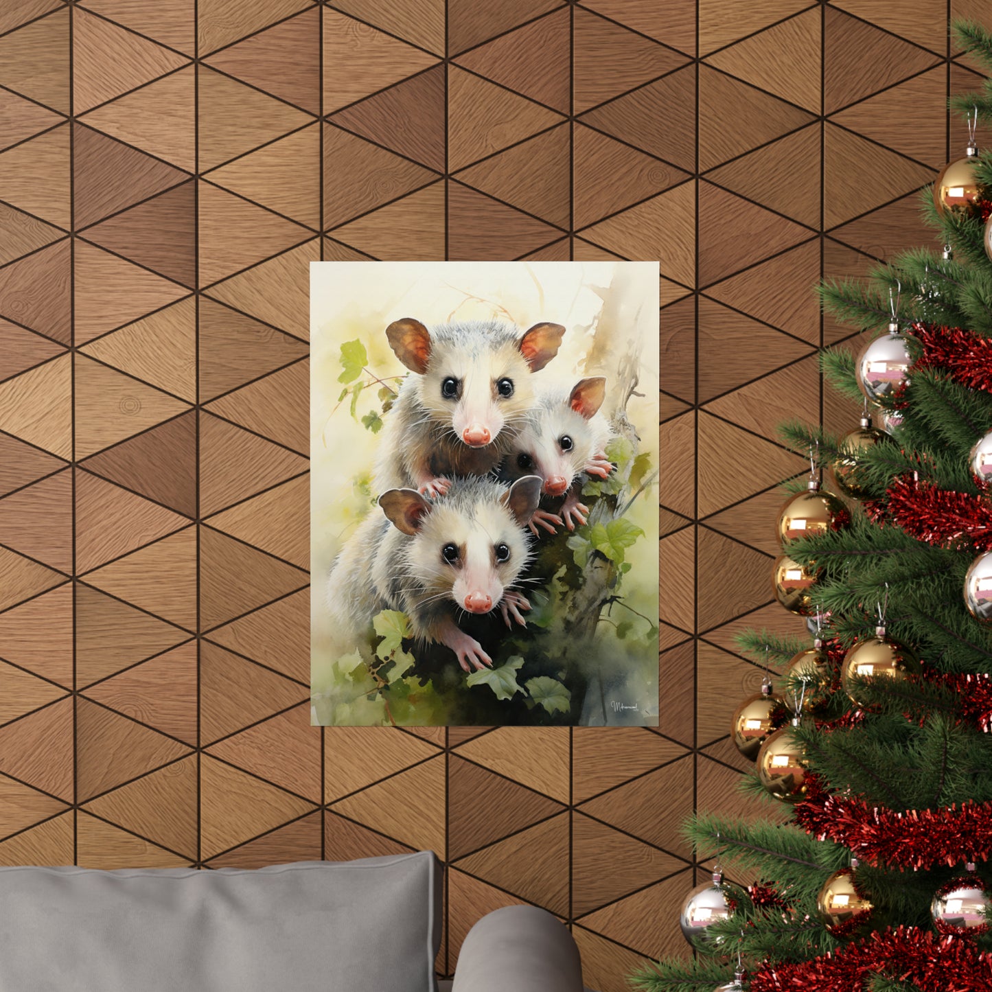 Possum Family Premium Matte Vertical Posters