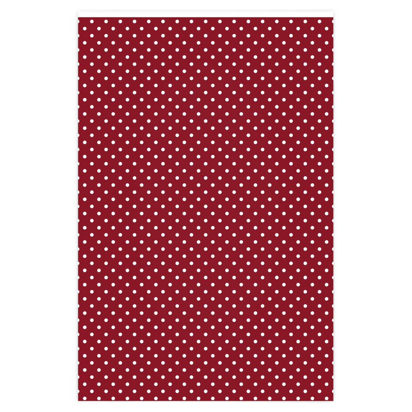 Jolly Christmas Red and White Polka Dot Wrapping Paper