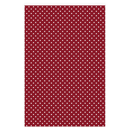 Jolly Christmas Red and White Polka Dot Wrapping Paper