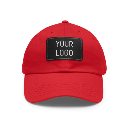 Dad Hat Leather Patch Personalized for Events & Promotions
