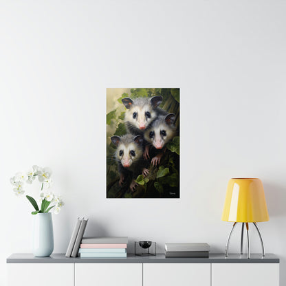 Possum Family Premium Matte Vertical Posters