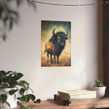 Safari Kids Collection- Buffalo Premium Matte Vertical Posters