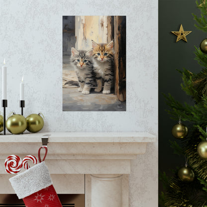 Street Kittens Premium Matte Vertical Posters