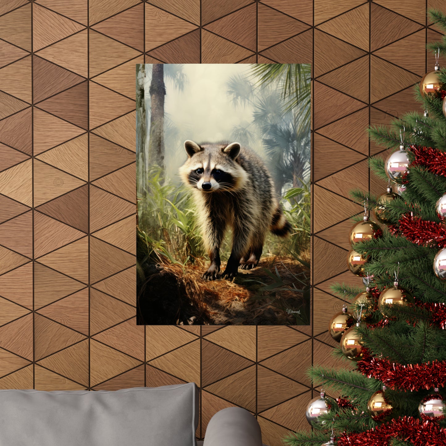 Florida Racoon Premium Matte Vertical Posters