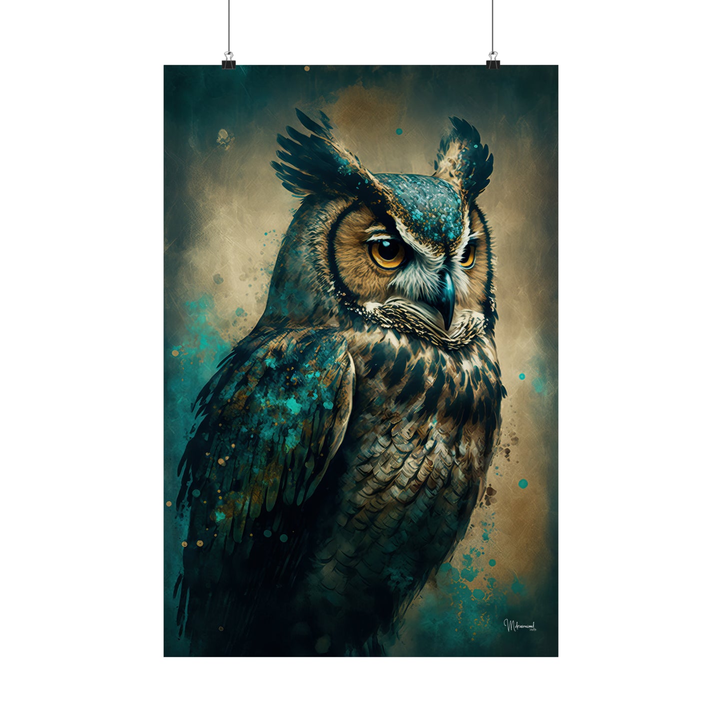 Owl Premium Matte Vertical Posters