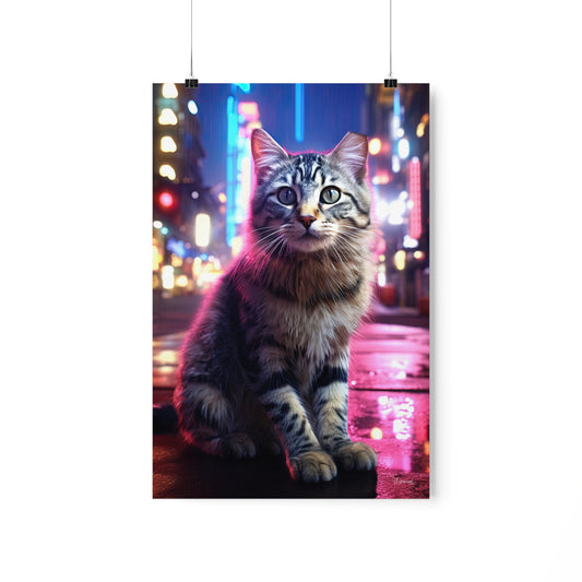 TNVR Cat in the City Premium Matte Vertical Posters