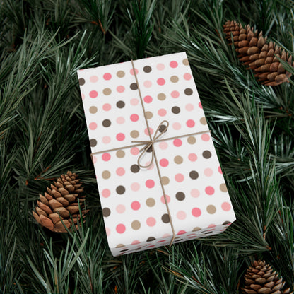 Multi-Color Polka Dot Gift Wrap Papers