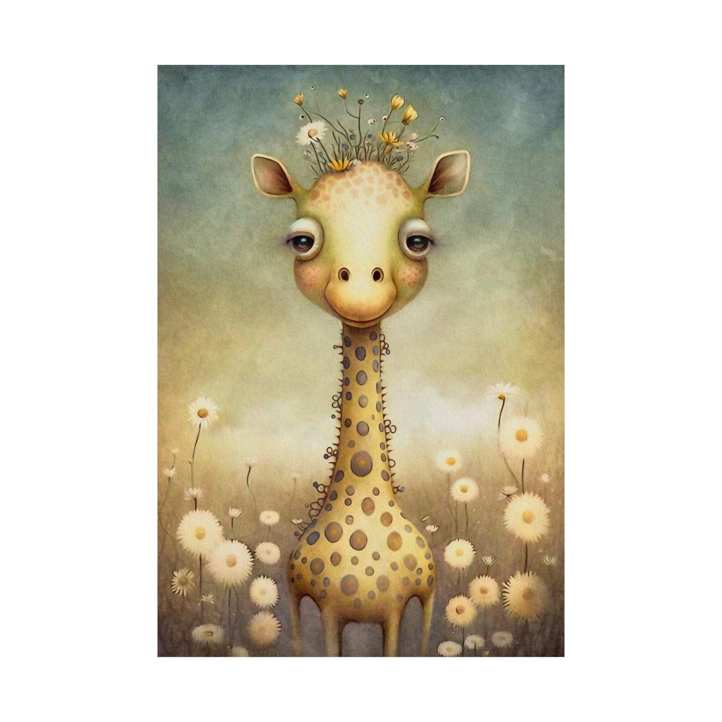 Safari Kids Collection- Giraffe Premium Matte Vertical Posters