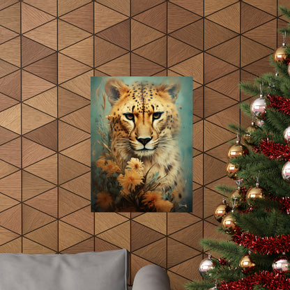 Cheetah Premium Matte Vertical Posters