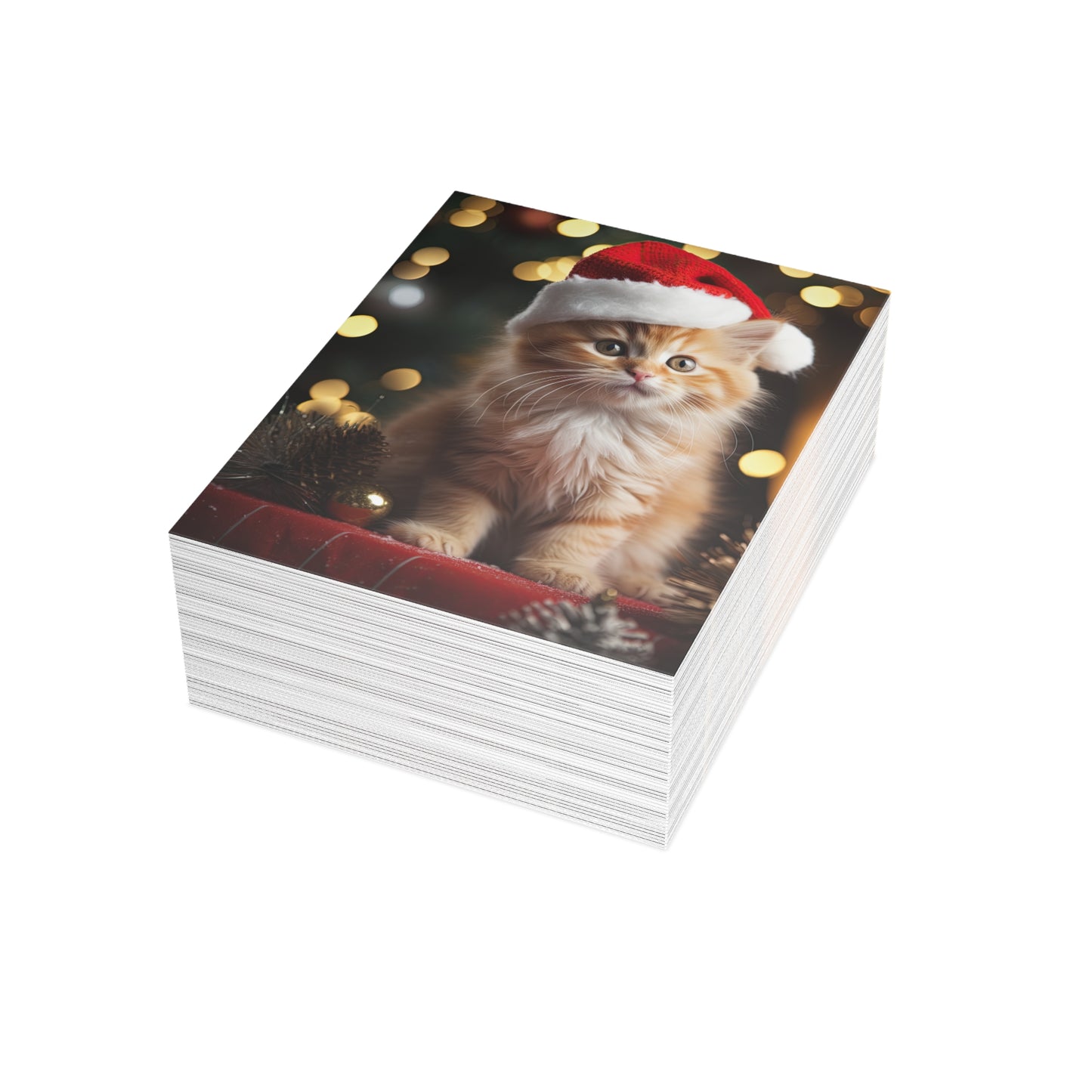 Santa's Here Christmas Greeting Cards (1, 10, 30, and 50pcs)