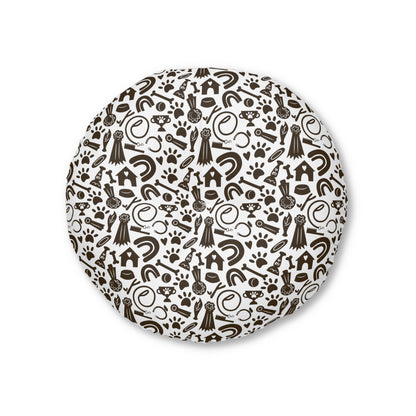 Sassy Pet's Champion Tufted Floor Pillow, Round