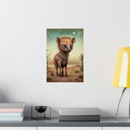 Safari Kids Collection- Hyena Premium Matte Vertical Posters