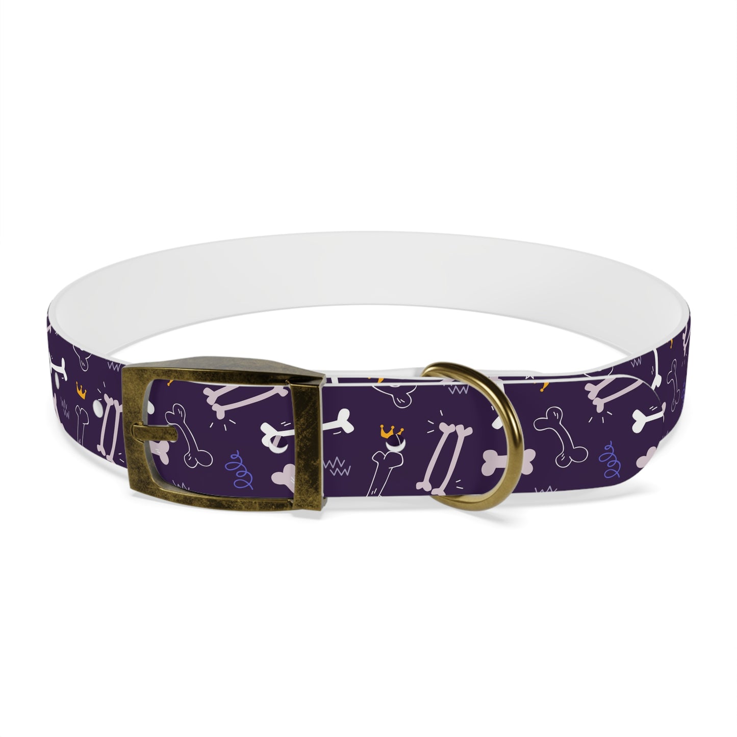 Sassy Pet's Purple Bones Collar