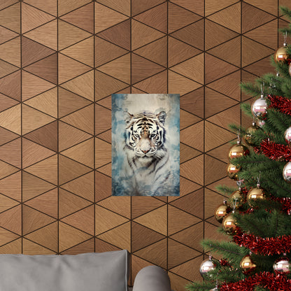 White Tiger Premium Matte Vertical Posters