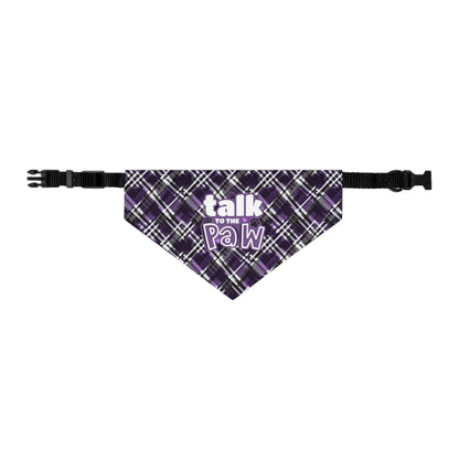 Sassy Pet's Talk to the Paw Pet Bandana Collar