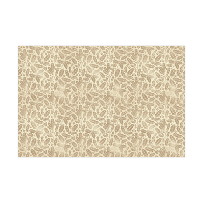 Gold Holly Gift Wrap Papers