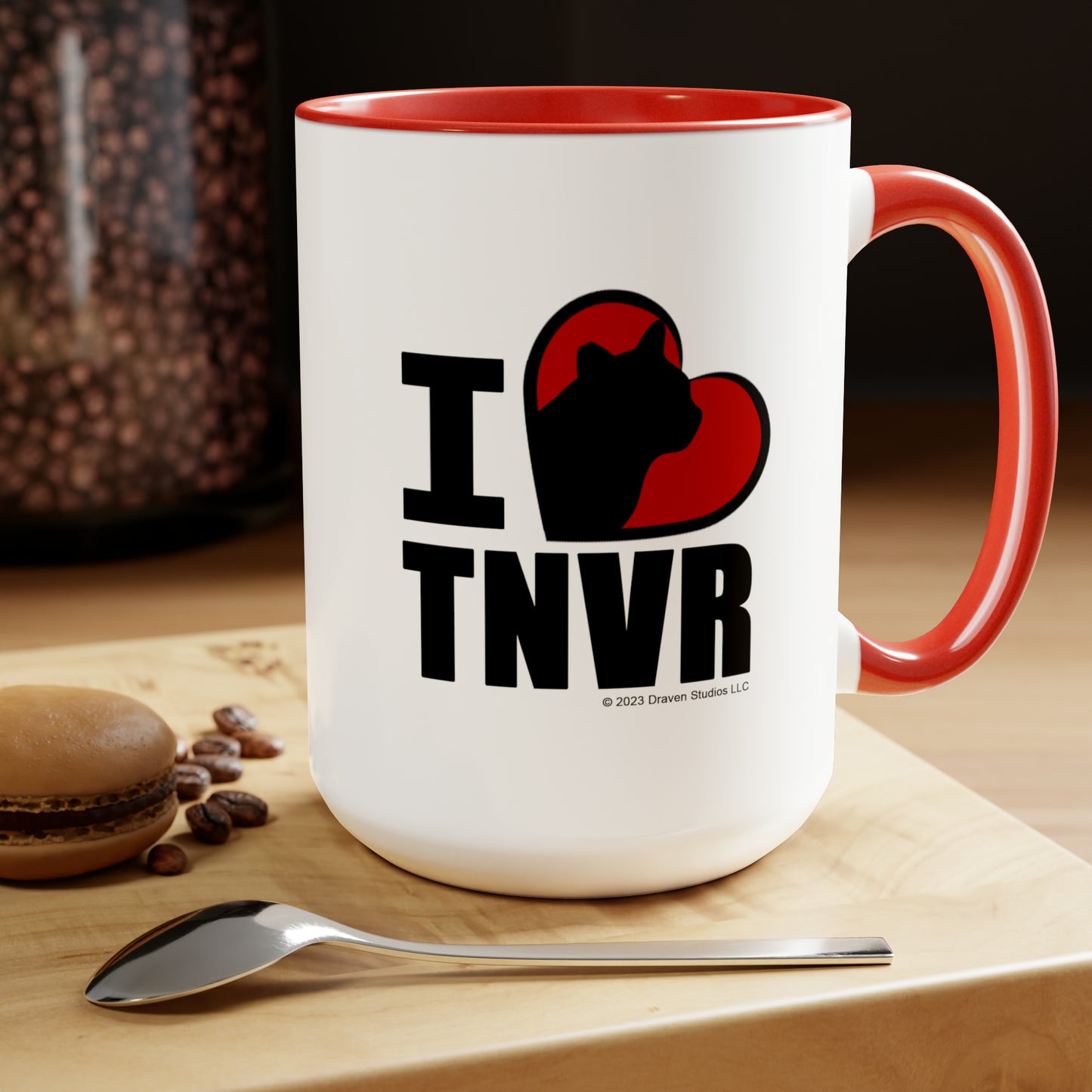 I Heart TNVR Two-Tone Coffee Mugs, 15oz