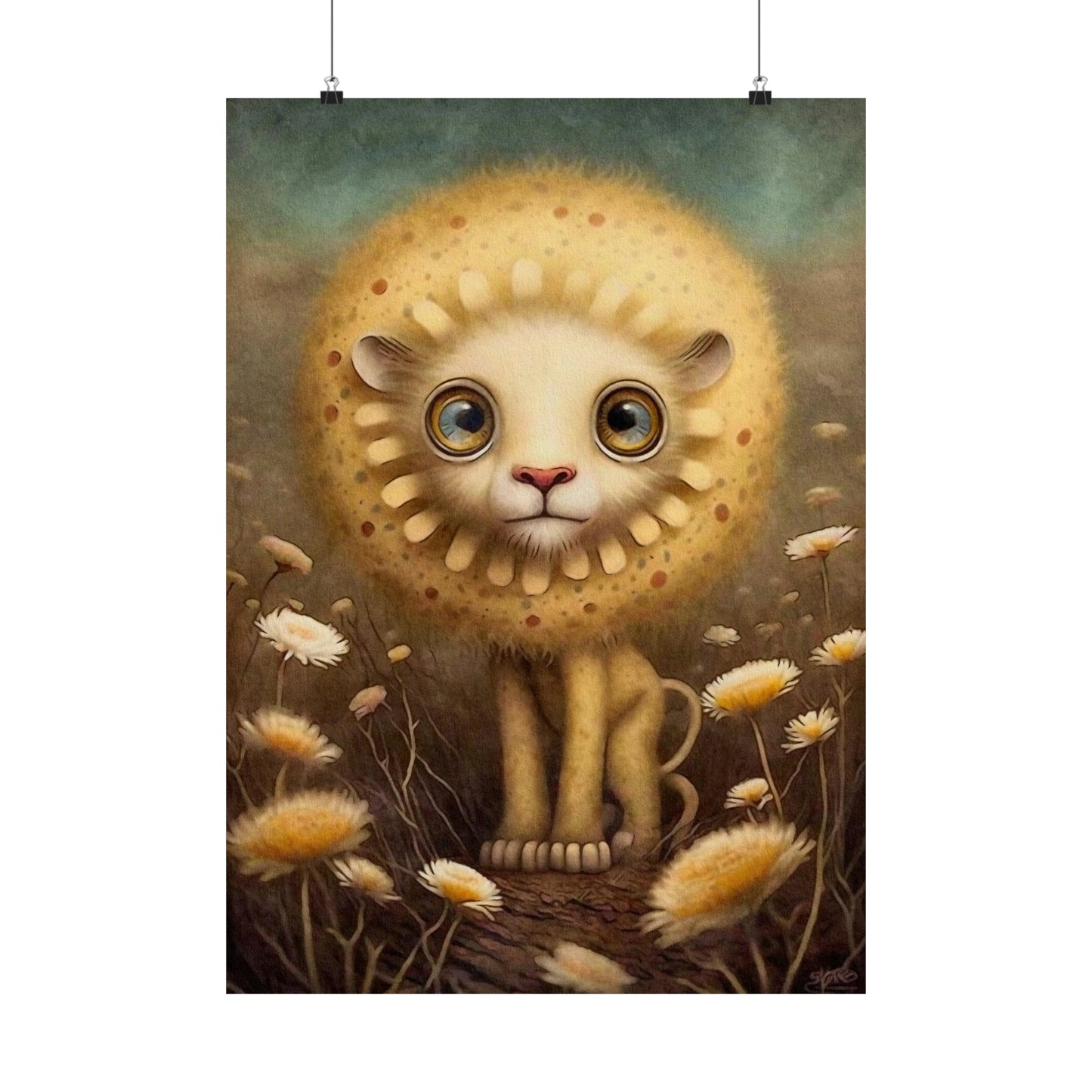 Safari Kids Collection- Lion Premium Matte Vertical Posters