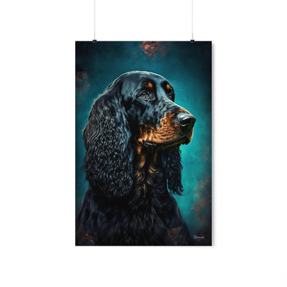 Gordon Setter Dog Premium Matte Vertical Posters