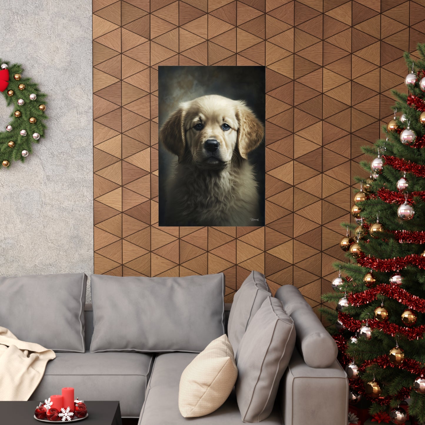 Golden Retriever Puppy Premium Matte Vertical Posters